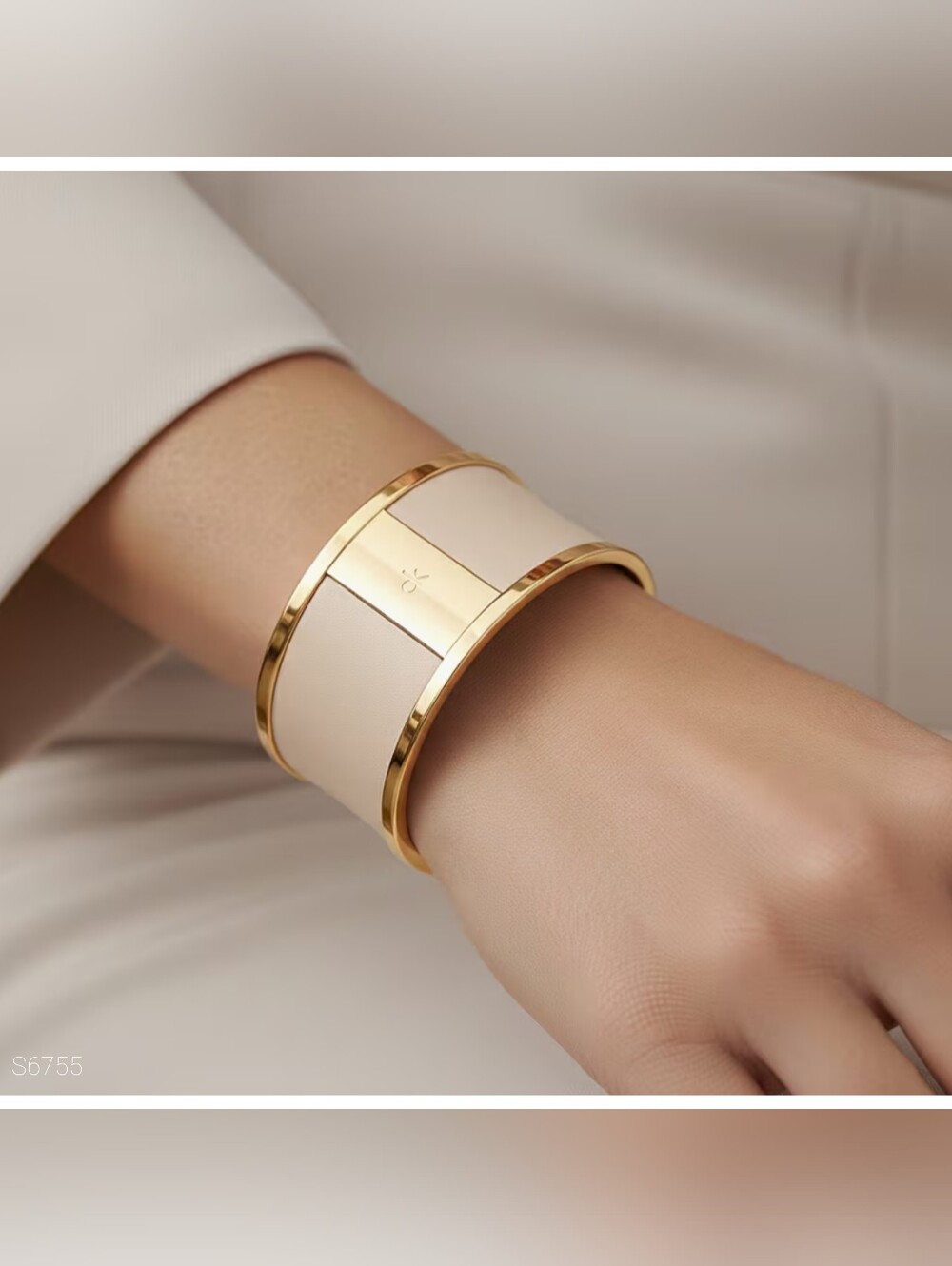 CK (Calvin Klein) 'Spellbound' bangle bracelets, YG/RG.. price each